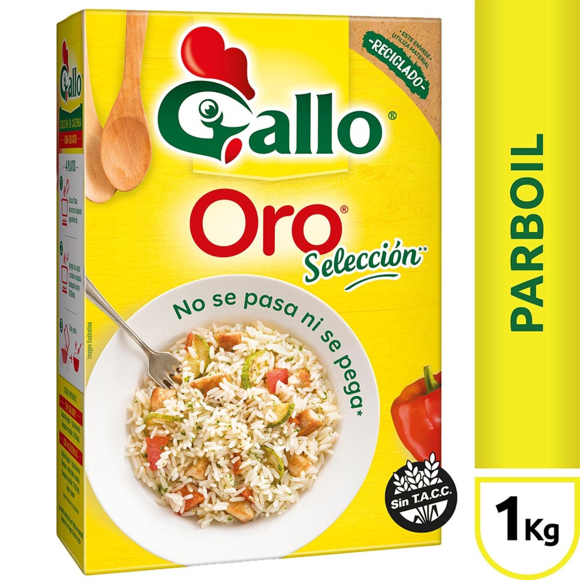 ARROZ PARBOIL CAJA GALLO ORO x 1kg