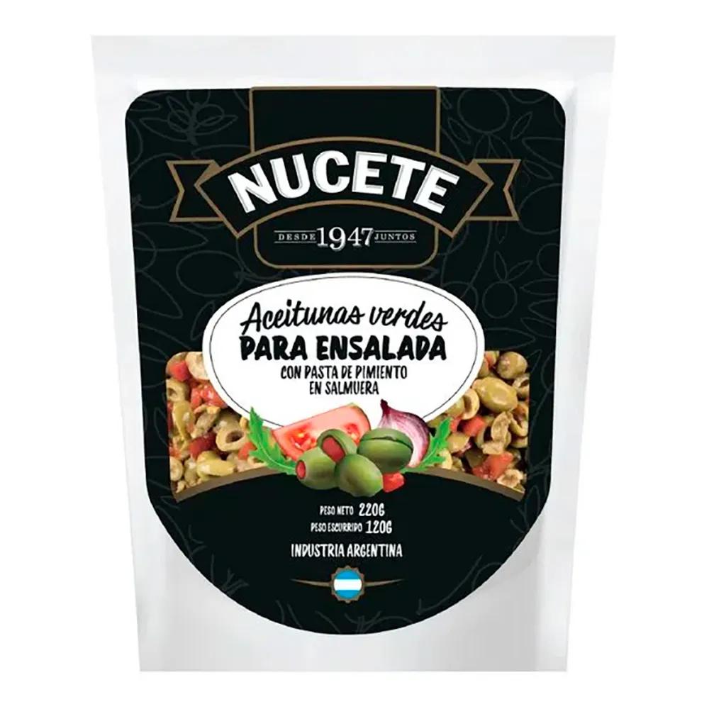 ACEITUNAS VERDES P/ENSALADAS NUCETE x 220g