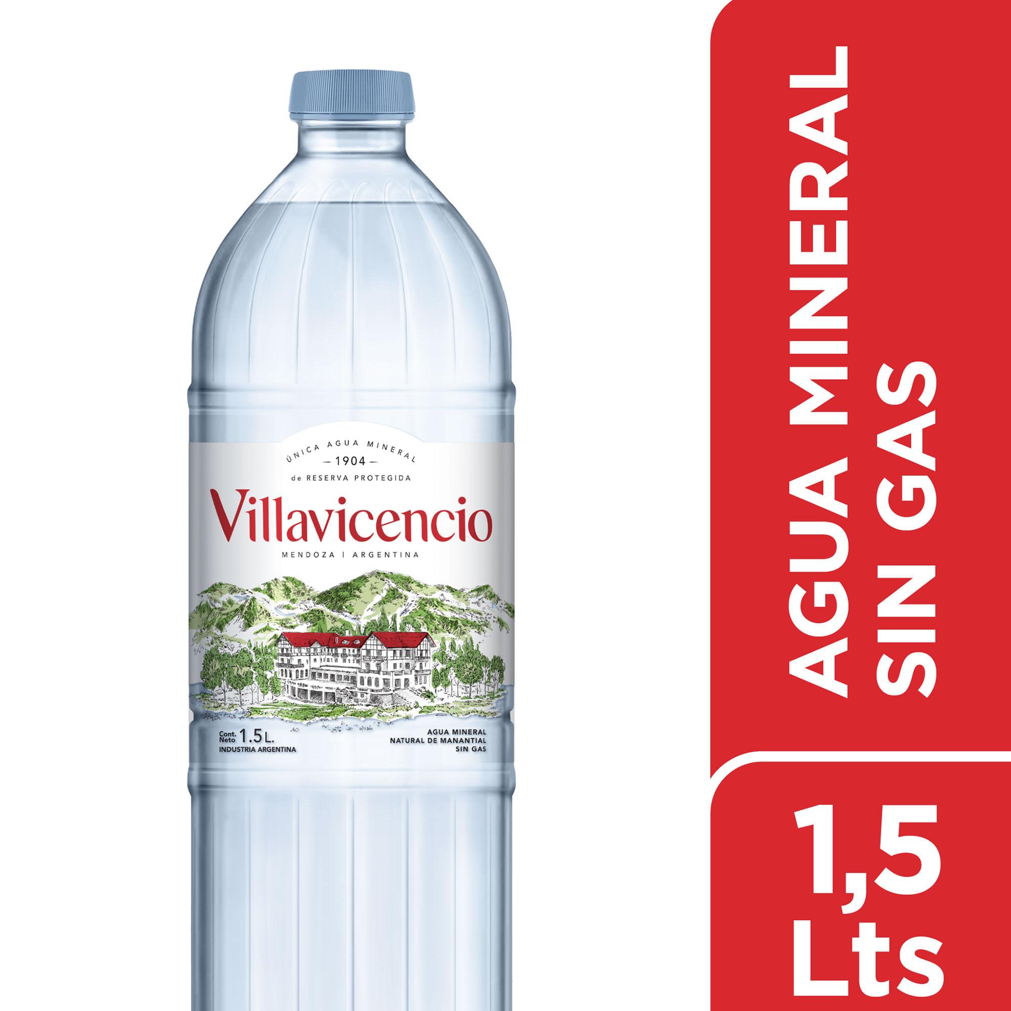 AGUA MINERAL S/GAS VILLAVICENCIO X 1.5L