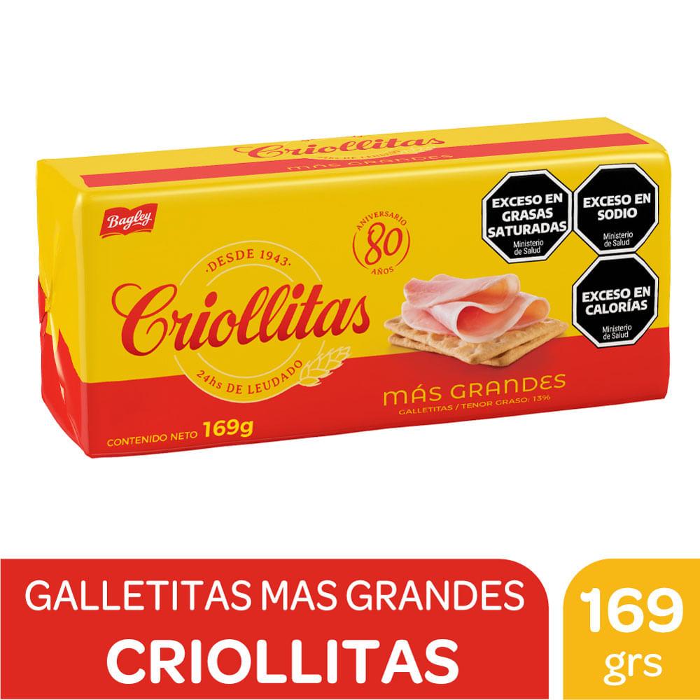 GALLETITAS MAS GRANDES CRIOLLITAS x169grs