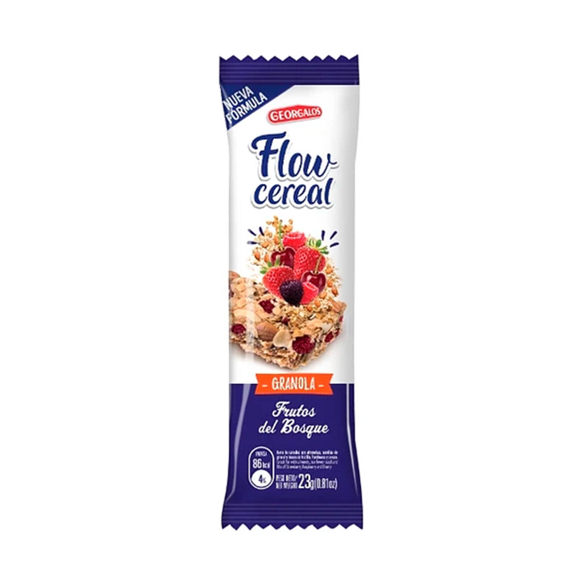 BARRA GRANOLA FRUT/BOSQUE CEREAL FLOW x23grs