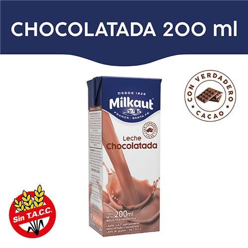 LECHE CHOCOLATADA MILKAUT x 200ml