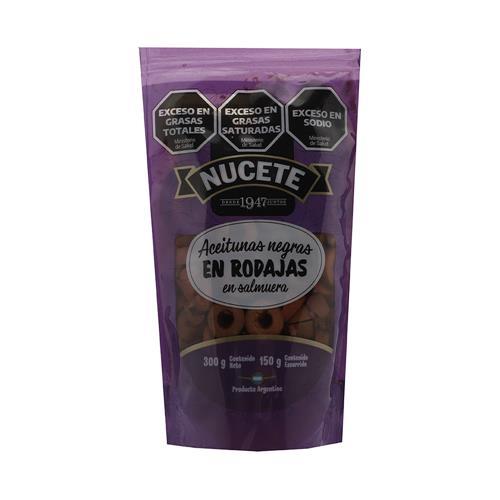 ACEITUNAS NEGRAS EN RODAJAS NUCETE DP x 300gr