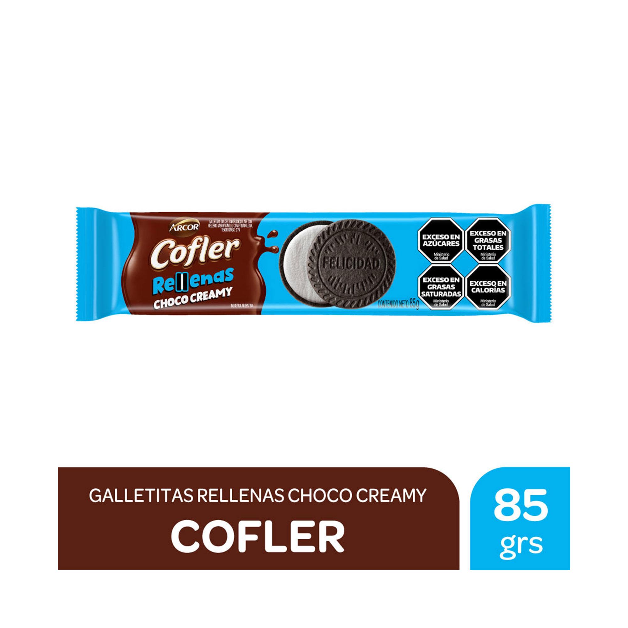 GALLETITAS COFLER CHOCOCREAMY RELL VAINILLA x 85g