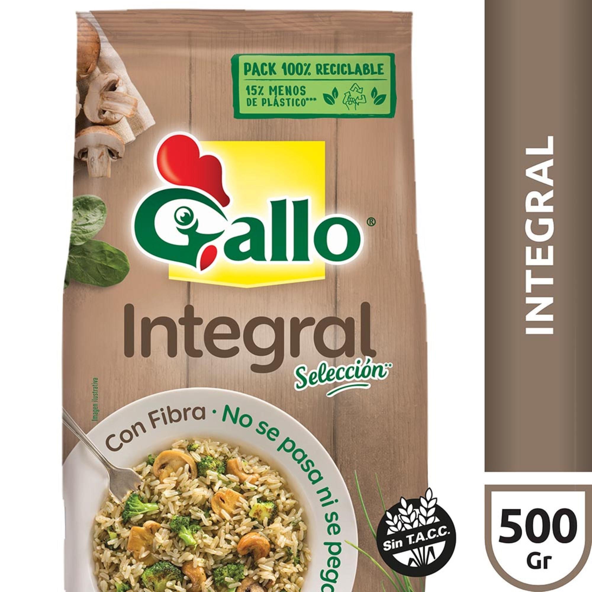 ARROZ INTEGRAL GALLO X 500G