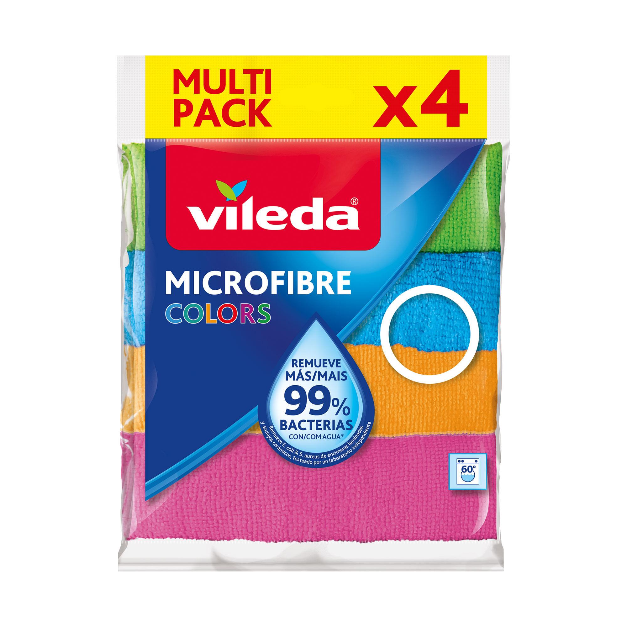 PAÑO MICROFIBRA COLORS X4 VILEDA