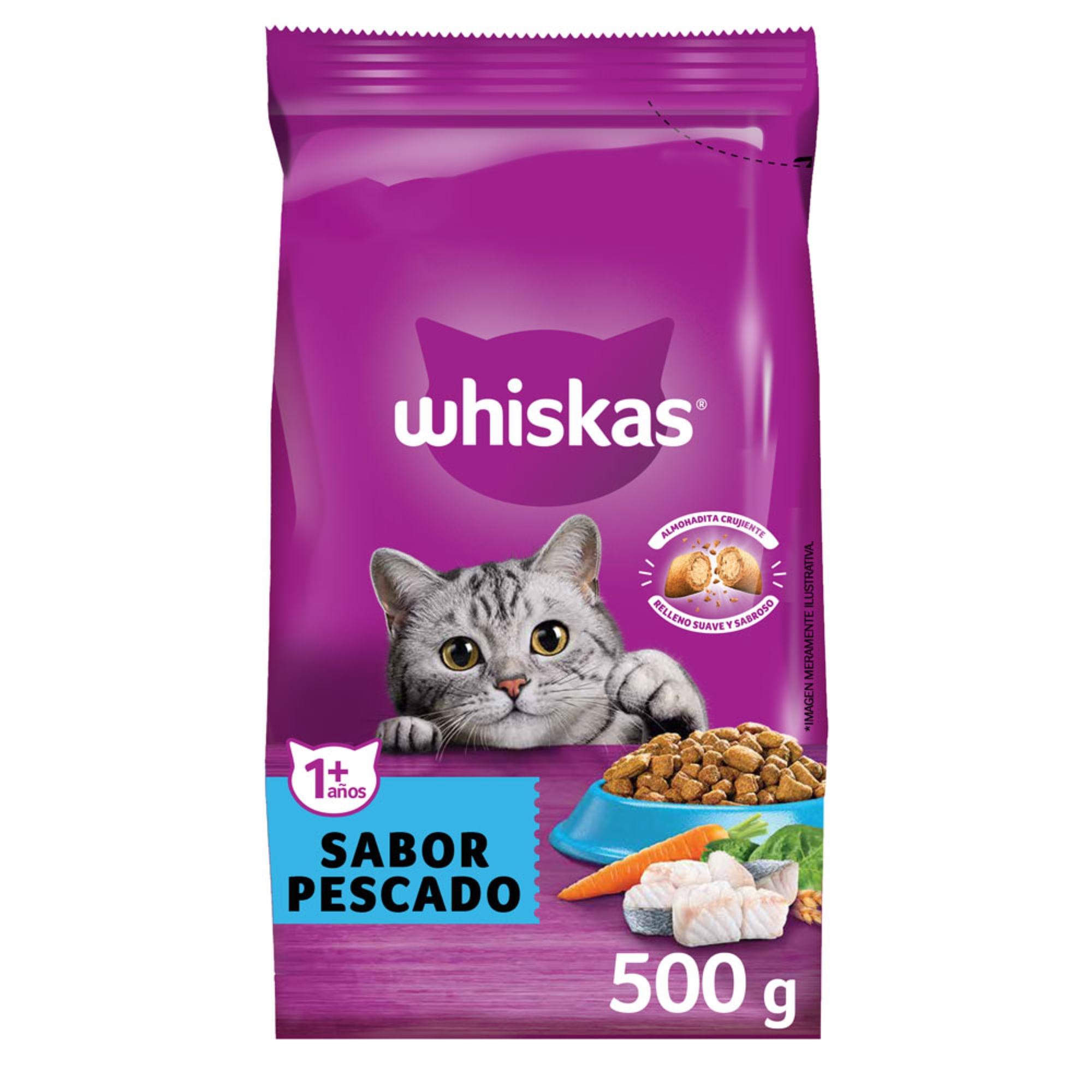 ALIMENTO P/GATO PESCADO WHISKAS x 500g