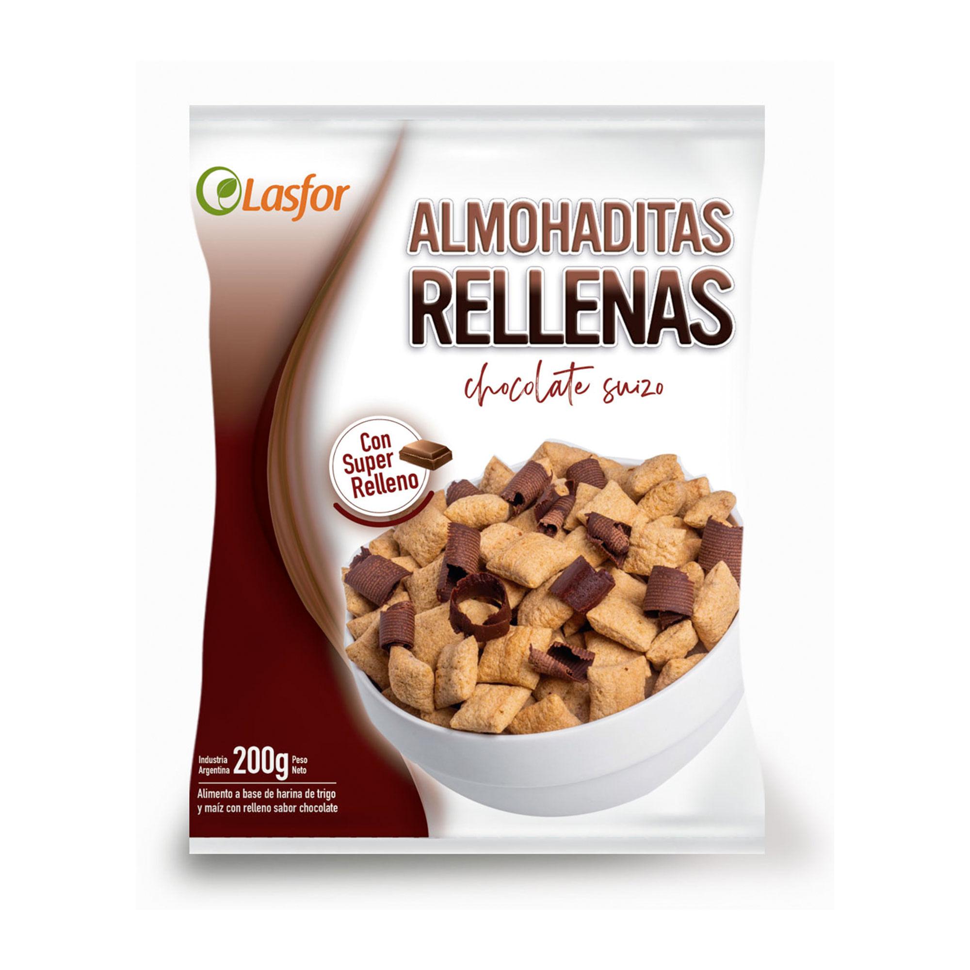 ALMOHADITAS RELL CHOCO SUIZO LASFOR x200grs