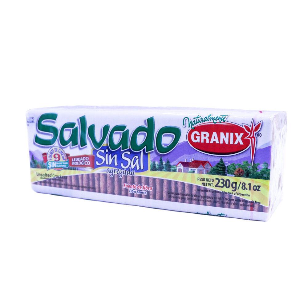 GALLETITAS GRANIX CRACKERS SALVADO SIN SAL x 230g