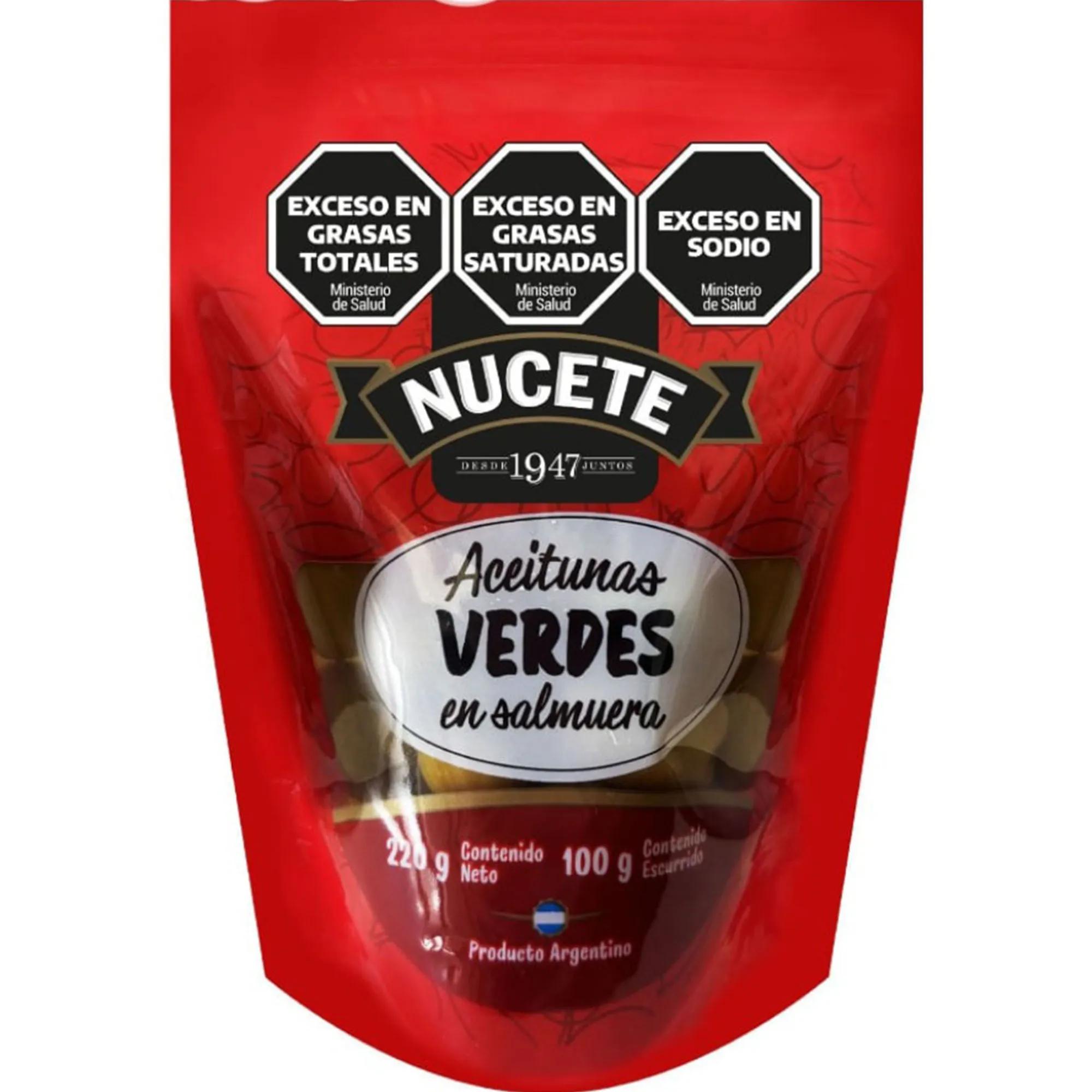 ACEITUNAS VERDES NUCETE DP x 220g/120g