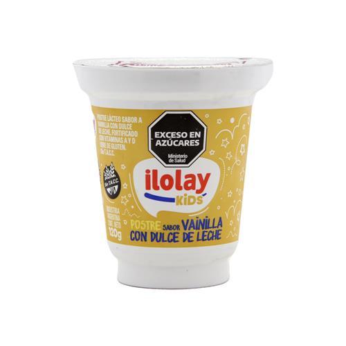 POSTRE DULCE DE LECHE Y VAIN KIDS ILOLAY x 120g