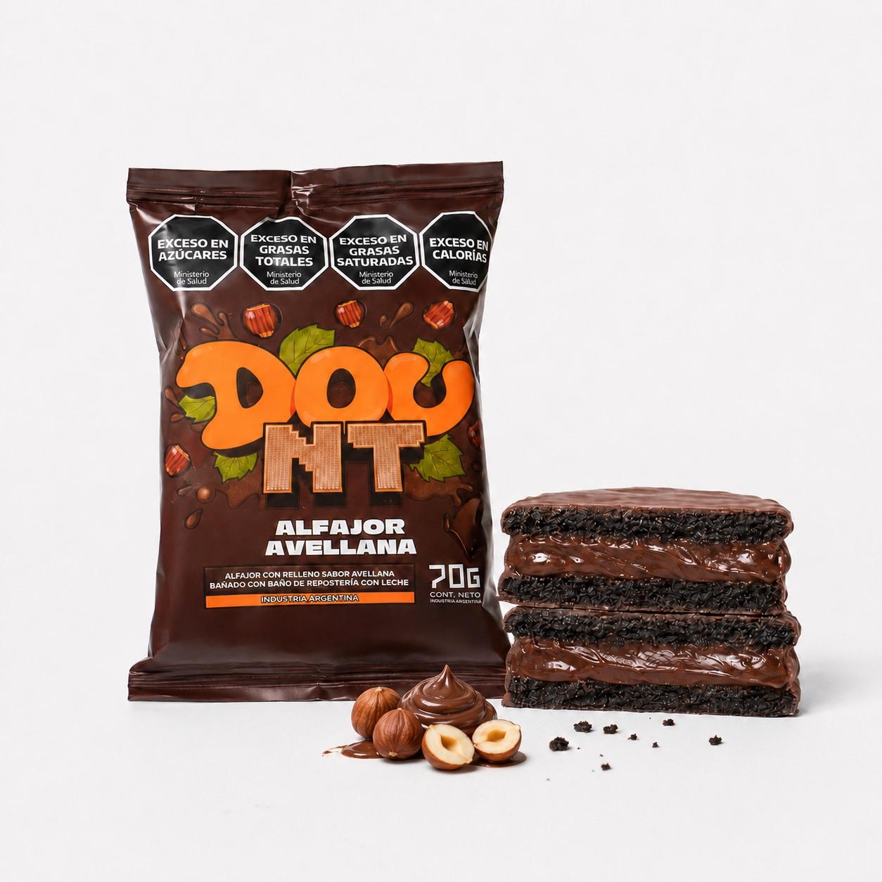 ALFAJOR AVELLANA DOU NT x 70g