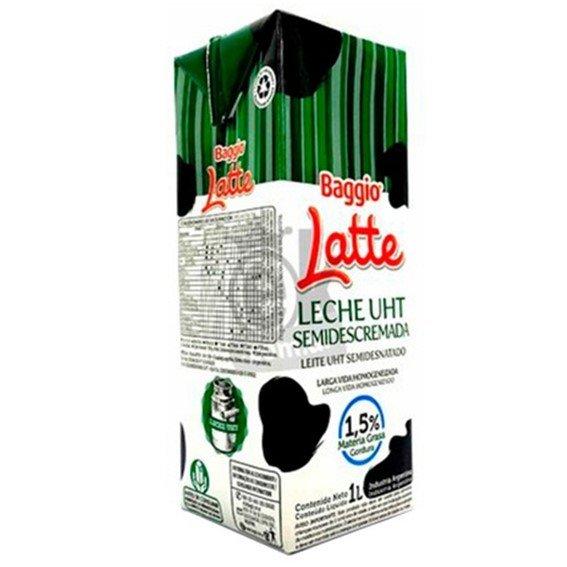LECHE SEMI DESCREMADA BAGGIO LATTE 1Lt